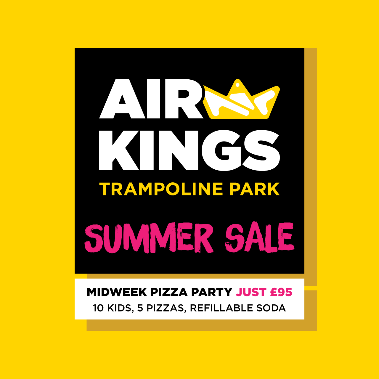 SUMMER SALE! Midweek Pizza Party for 10